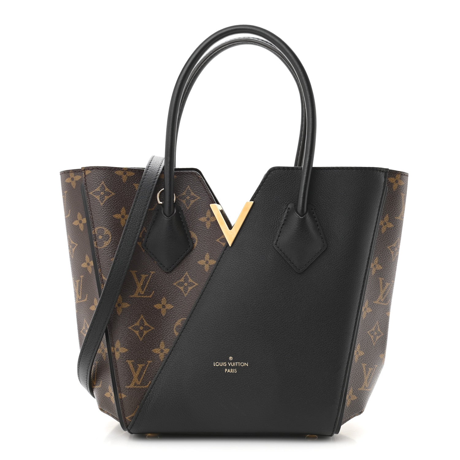 Louis Vuitton Calfskin Monogram Kimono Tote PM Black 1 of 8