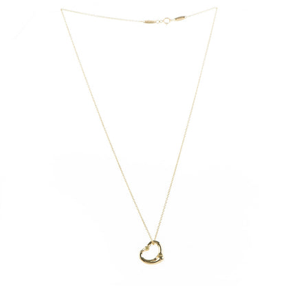 Tiffany 18K Yellow Gold Yellow Diamond Elsa Peretti Open Heart Pendant Necklace 4 of 8