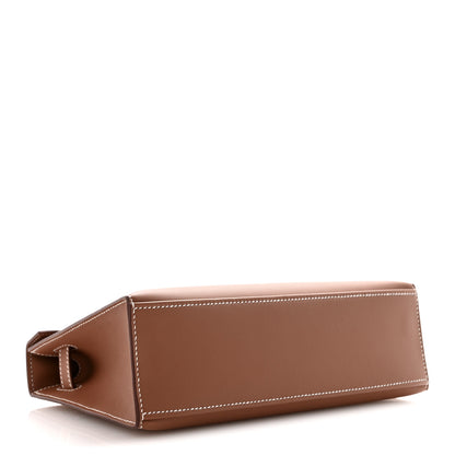 Hermes Swift Kelly Pochette Clutch Gold 4 of 11