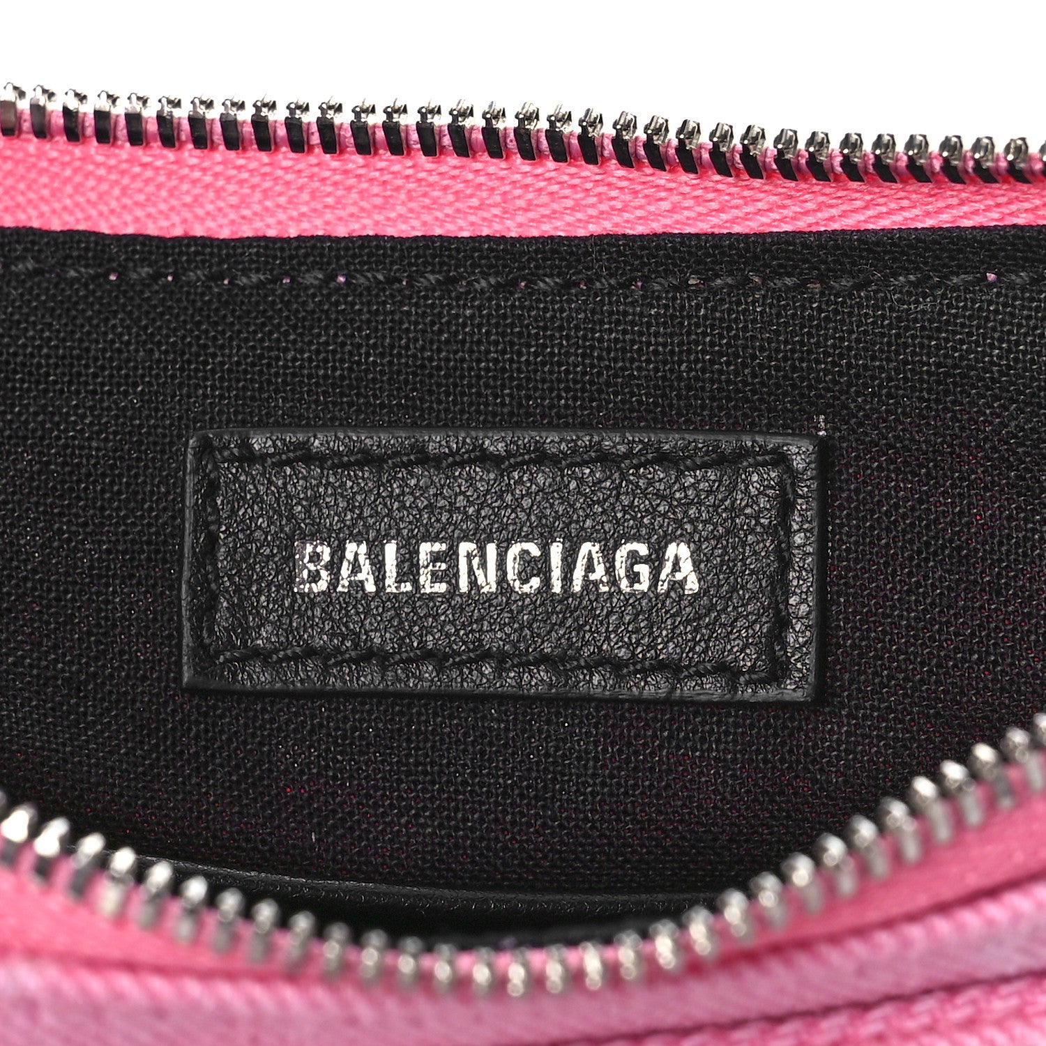 Balenciaga Washed Denim BB Monogram Le Cagole Mini Purse With Chain Pink 6 of 8