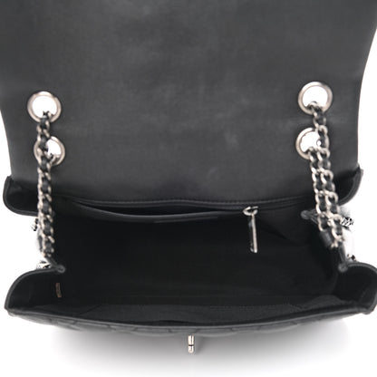 Chanel Calfskin Quilted Medium Frame in Chain Flap Black 4 of 10