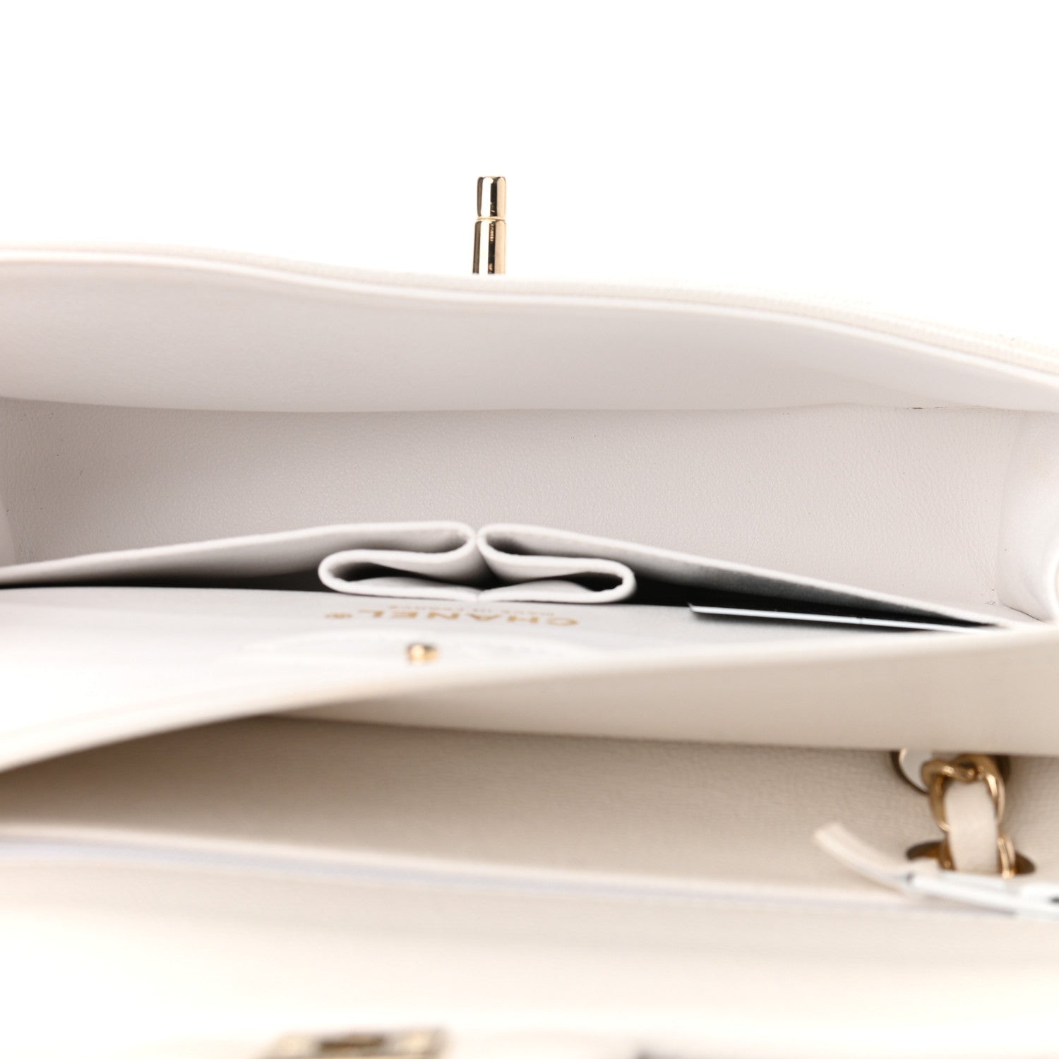 Chanel Caviar Quilted Small Double Flap White 5 of 11