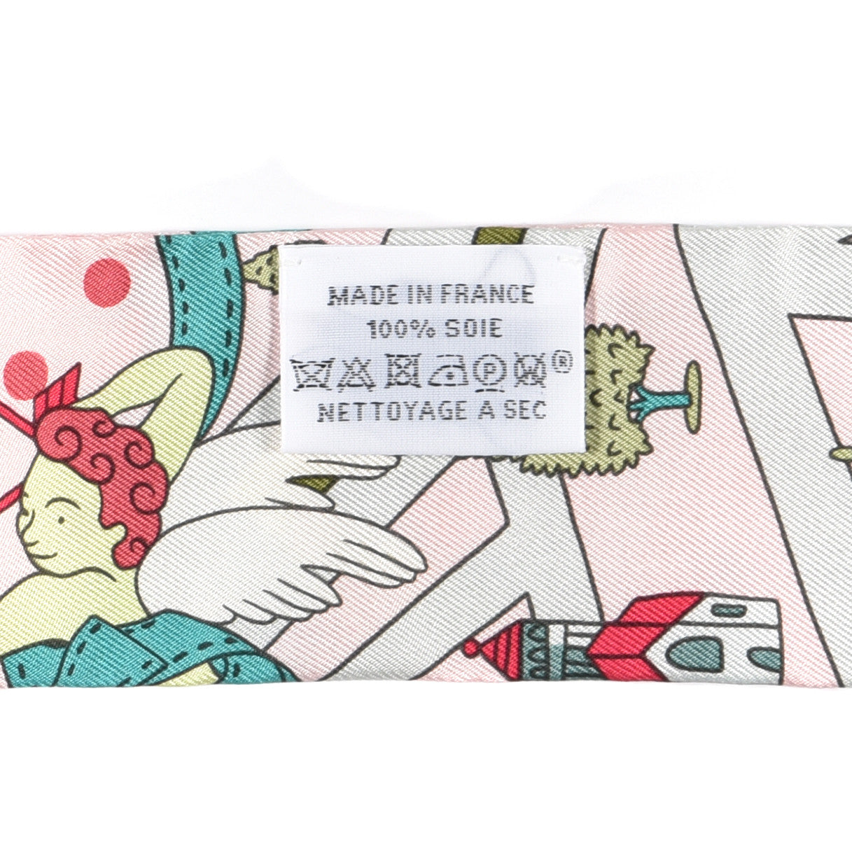 Silk Les Nouveaux Amoureux de Paris Twilly Rose Pale Vert Rose