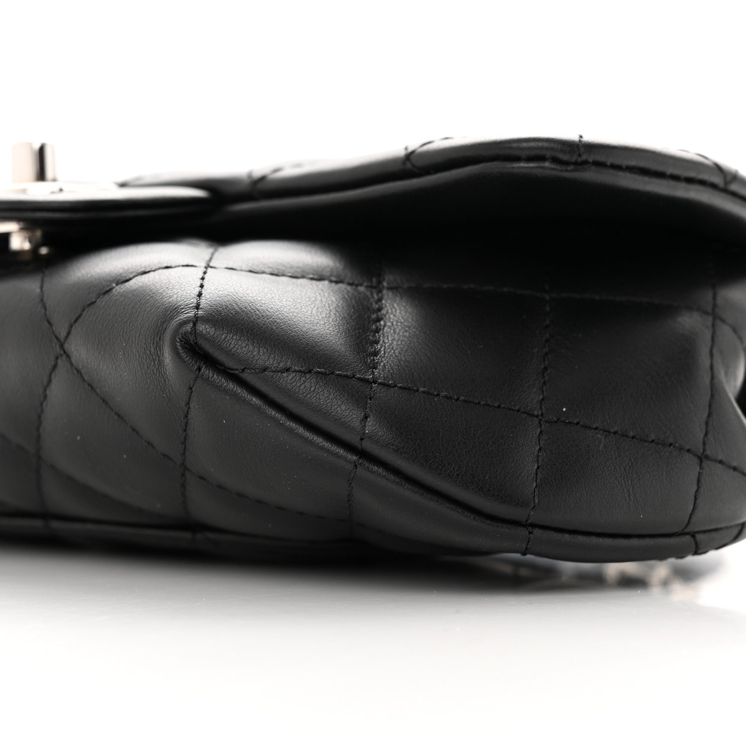 Chanel Calfskin Quilted CC Uniform Flap Belt Bag Black 10 of 11