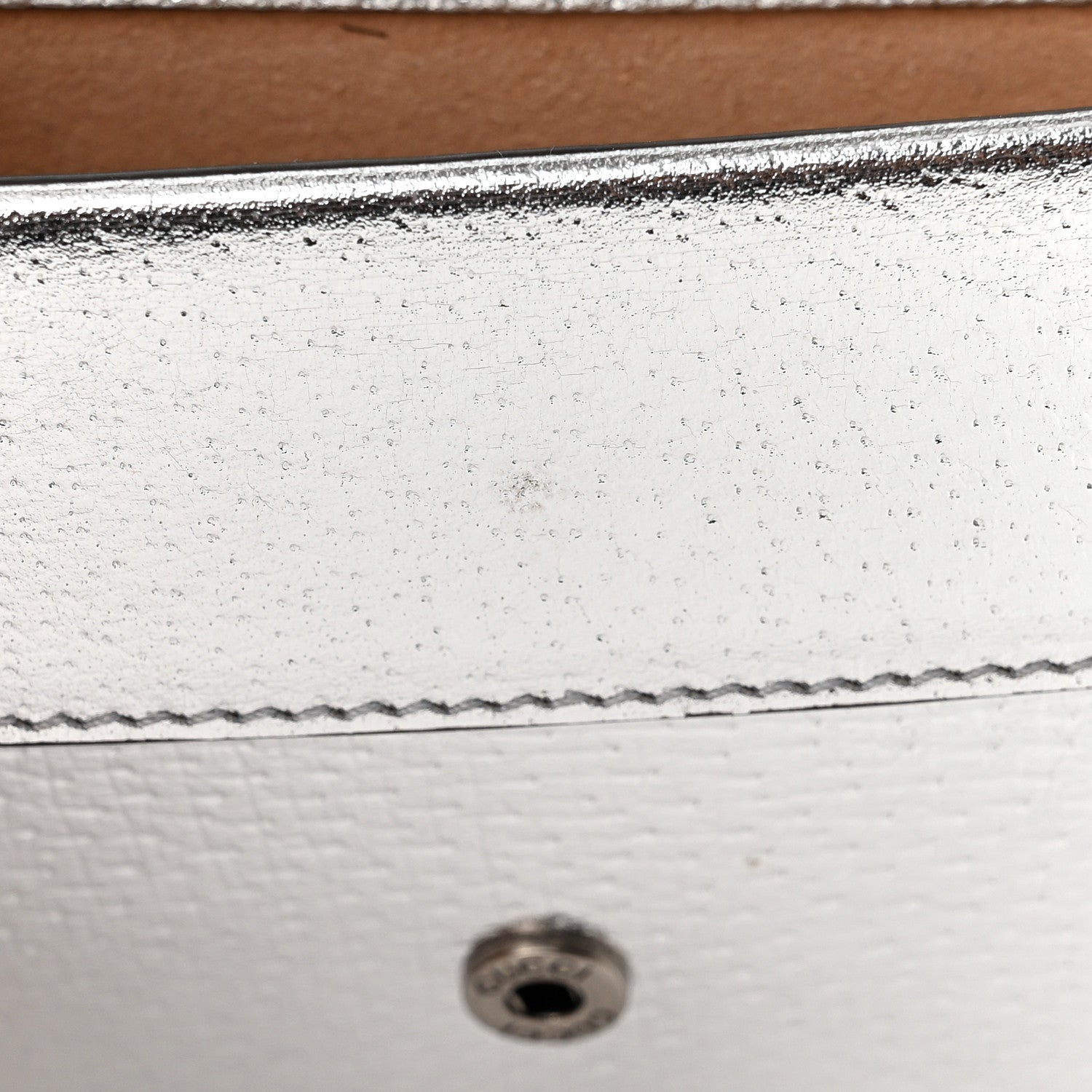 Gucci Metallic Calfskin Super Mini Dionysus Shoulder Bag Silver 10 of 11
