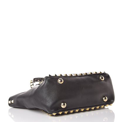Valentino Garavani Vitello Mini Rockstud Tote Black 4 of 9