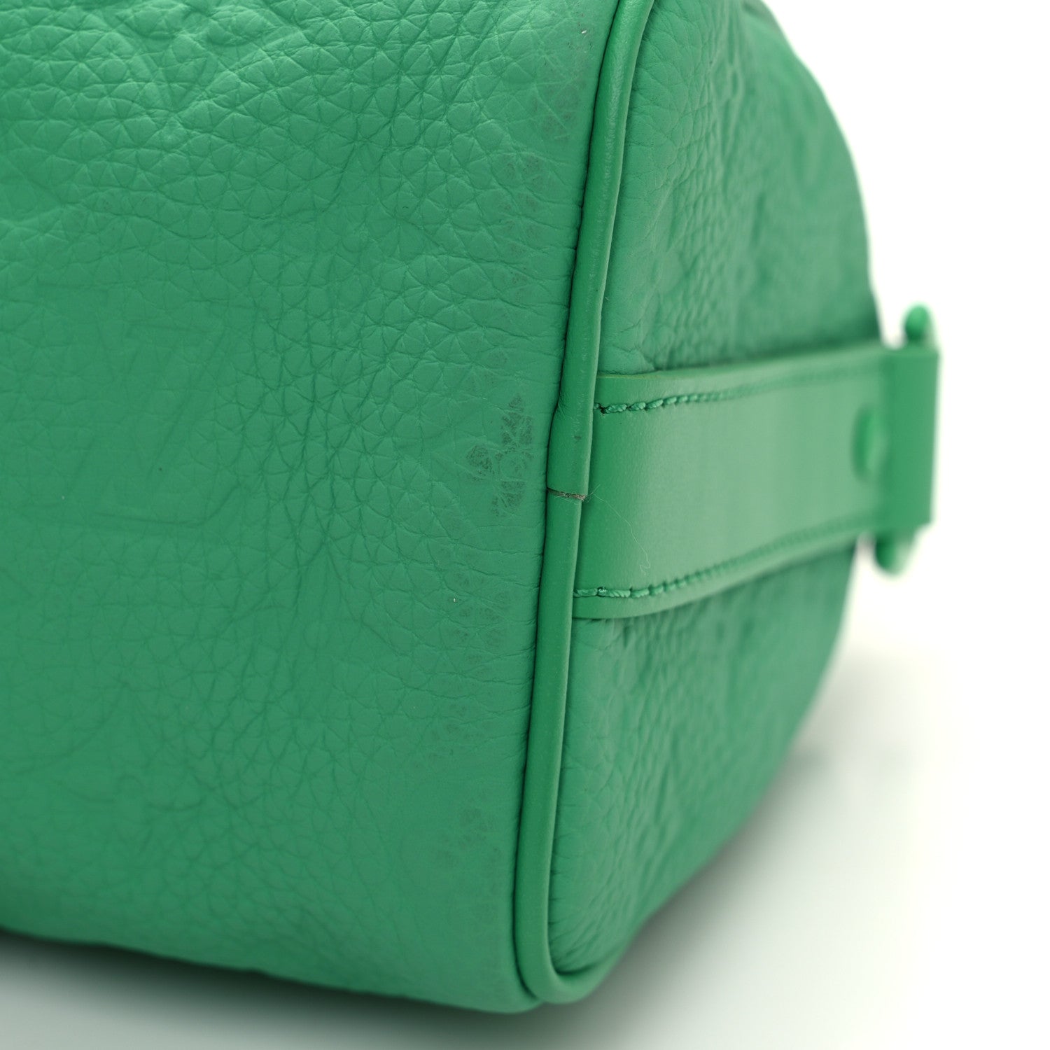 Louis Vuitton Monogram Taurillon Keepall Bandouliere 25 Minty Green 9 of 9