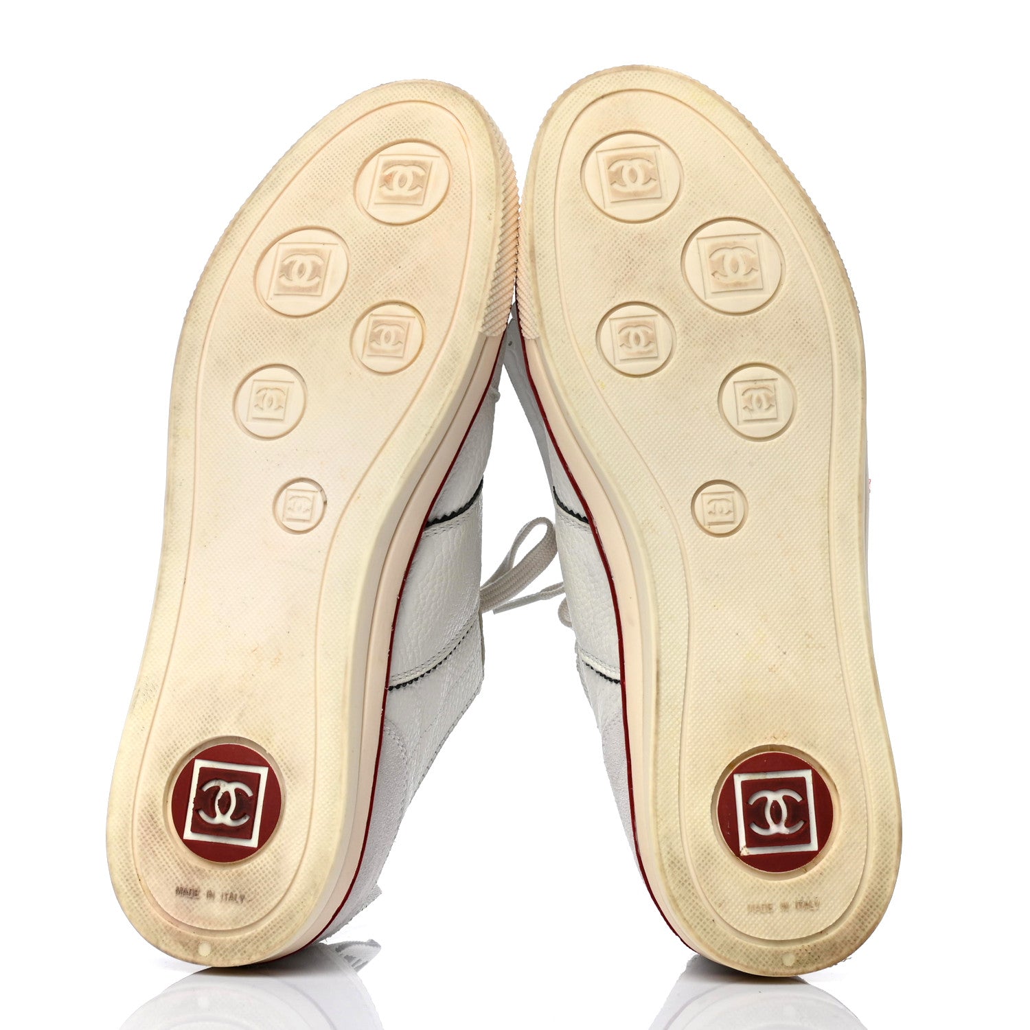 Chanel Calfskin Fringe Golf Tennis 37.5 White 5 of 14