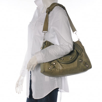 Balenciaga Agneau Giant 21 Silver Hardware City Vert Militaire 2 of 6