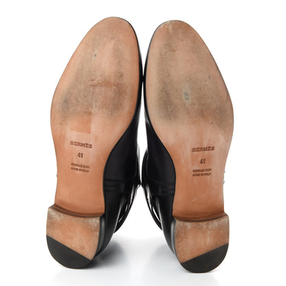 Hermes Calfskin Neo Low Boots 41 Black 5 of 8