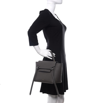 Celine Baby Grained Calfskin Micro Belt Bag Grey 3 of 12
