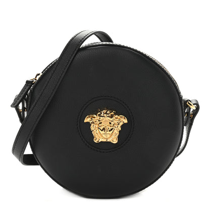 Versace Calfskin La Medusa Round Camera Bag Black 1 of 9