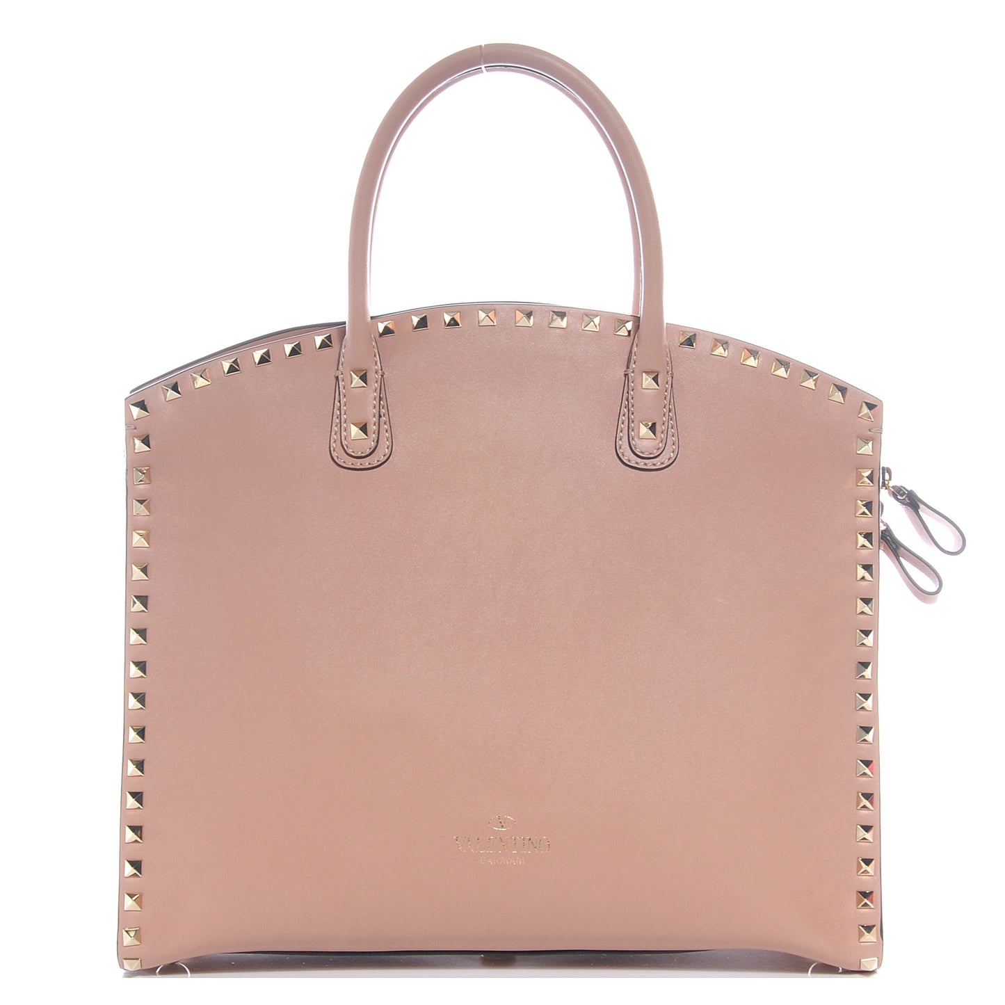 Vitello Rockstud Dome Shopper Soft Noisette
