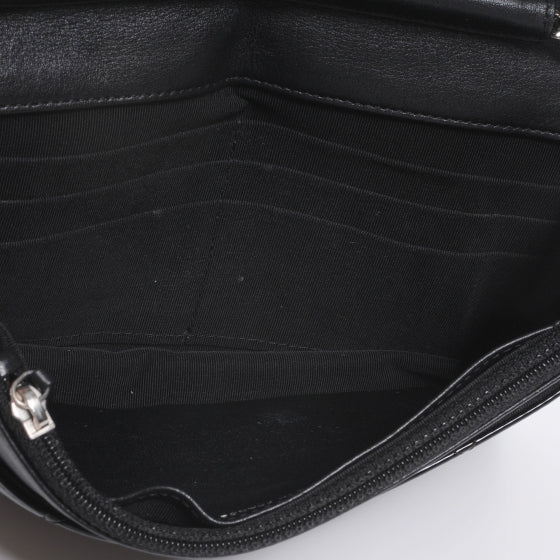 Chanel Patent Quilted Wallet On Chain WOC Black 6 of 8