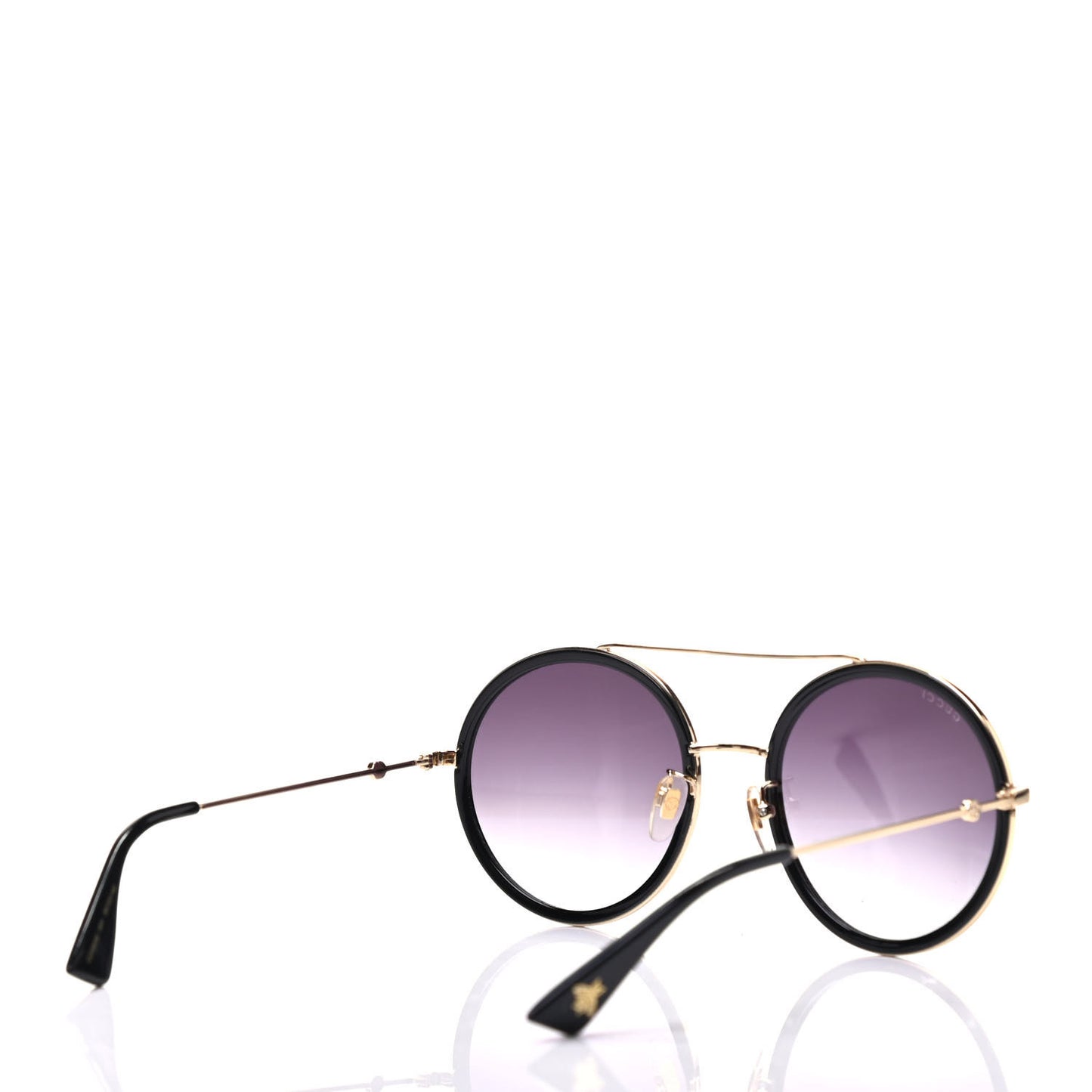 Metal Round Frame Sunglasses GG0061S Black