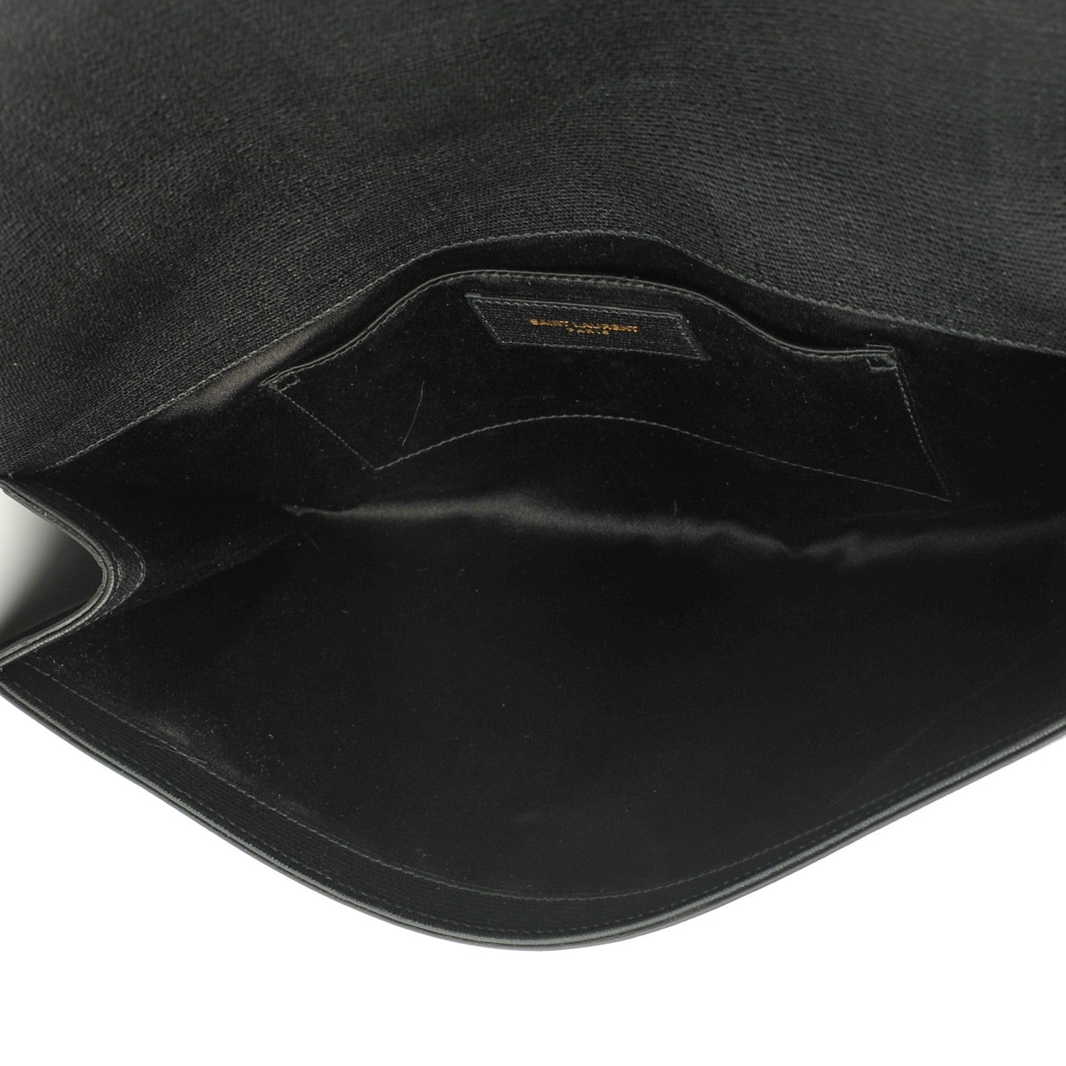 Saint Laurent Textured Calfskin Classic Y Ligne Clutch Black 5 of 8