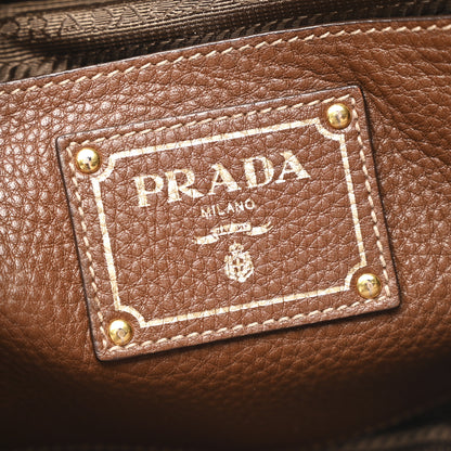 Prada Vitello Daino Shopping Tote Bruciato 6 of 13