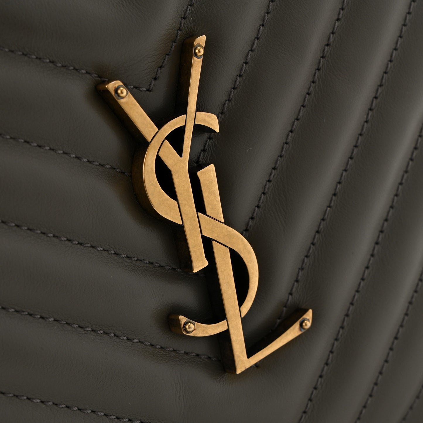 Calfskin Matelasse Monogram Lou Camera Bag Dusty Grey