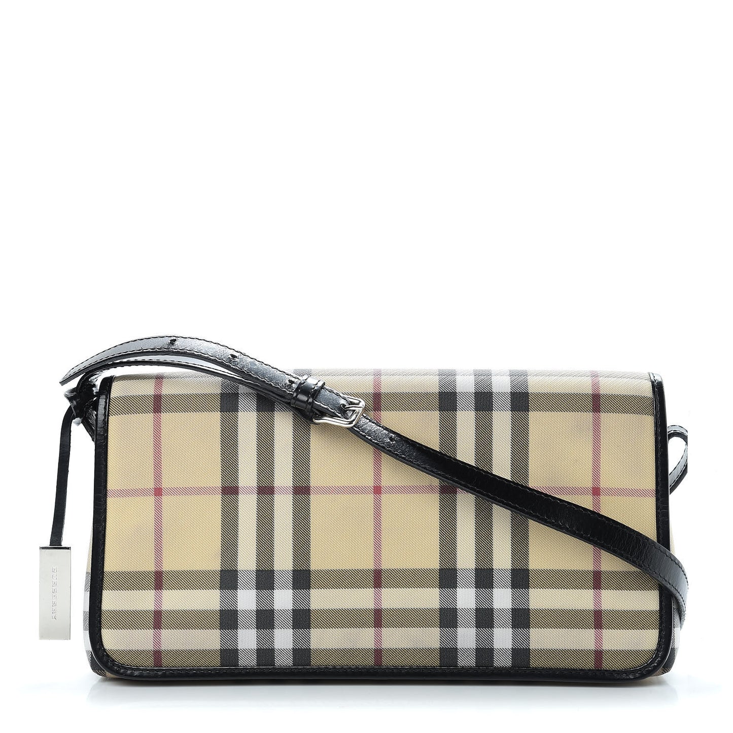 House Check Small Shoulder Bag Black