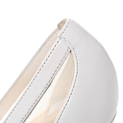 Christian Louboutin Kid Rete Galativi 100 Pumps 35 Bianco 14 of 16
