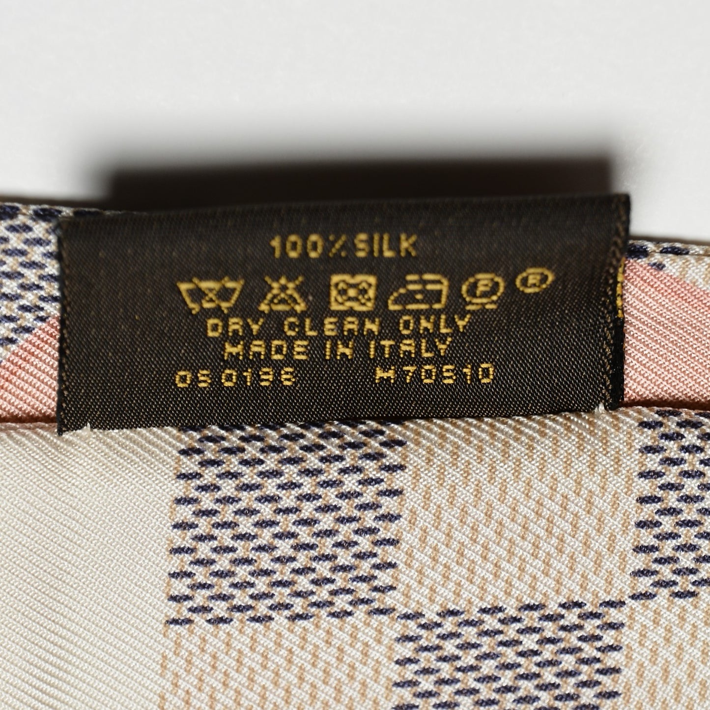 Silk Damier Azur Tahitienne Bandeau Rose Ballerine
