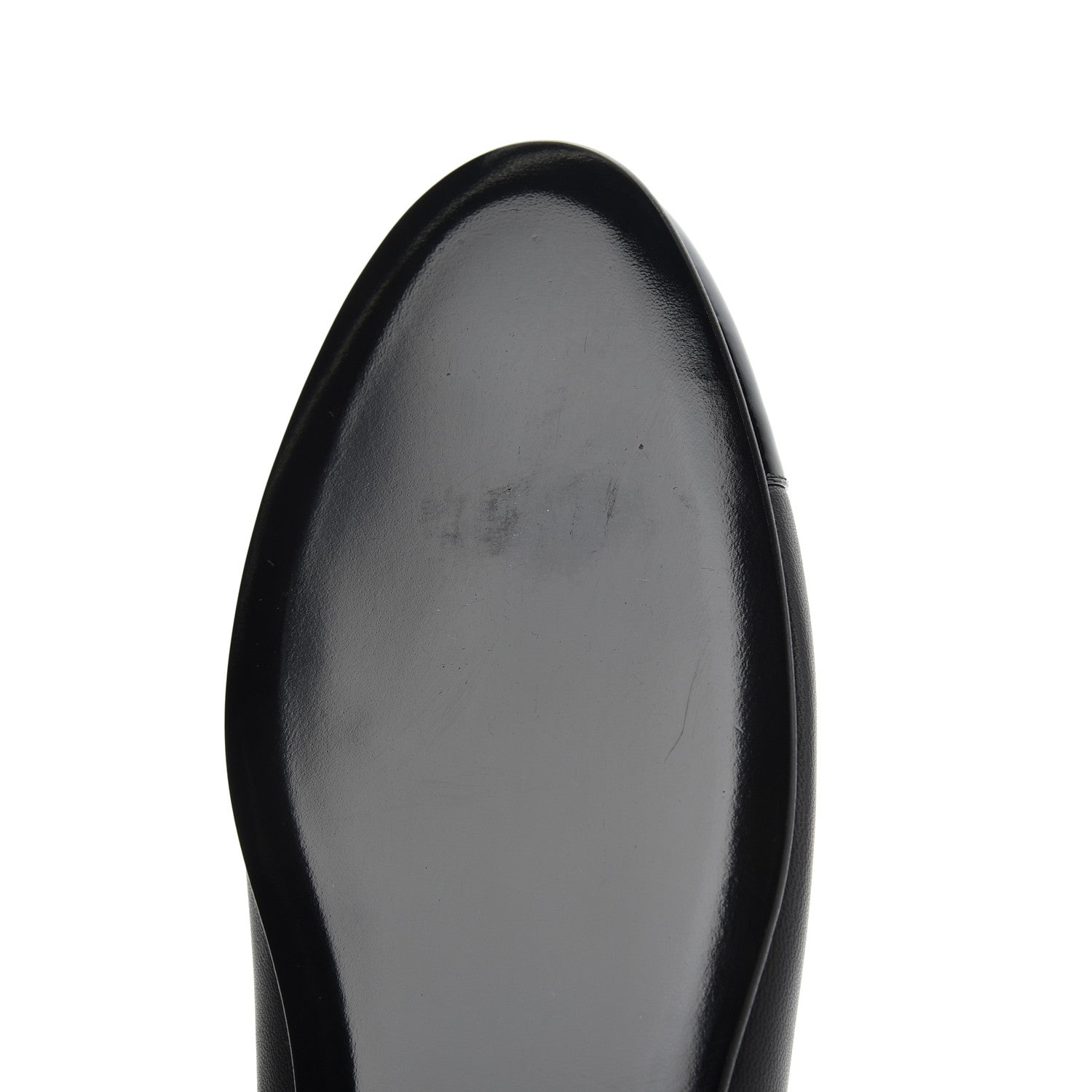 Chanel Lambskin Patent Calfskin CC Cap Toe Ballerina Flats 39 Black 12 of 16