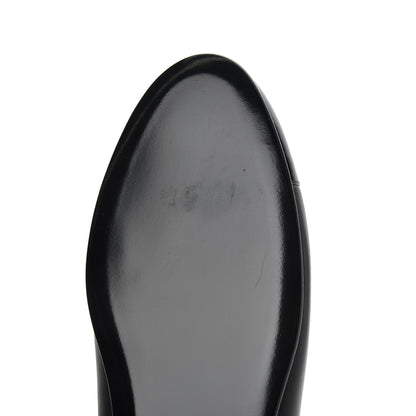 Chanel Lambskin Patent Calfskin CC Cap Toe Ballerina Flats 39 Black 12 of 16