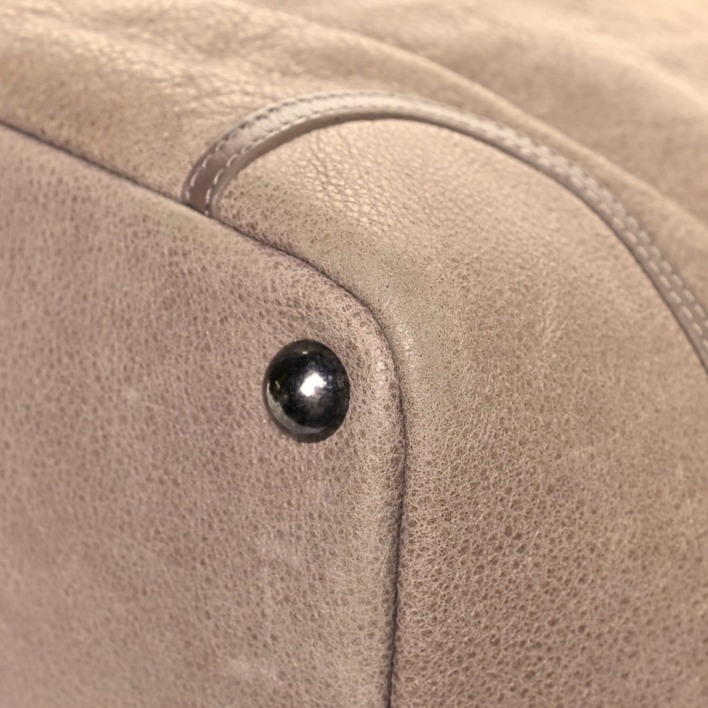 Washed Calfskin Tote Marron Clair