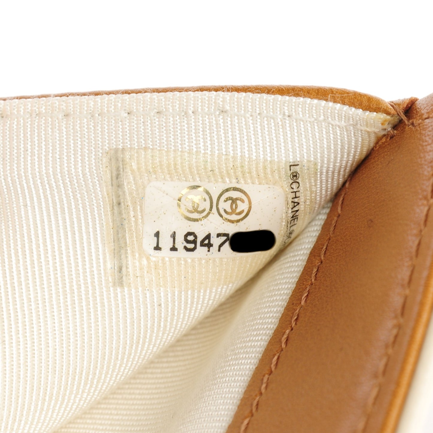 Lambskin Large Flap Wallet Dark Beige