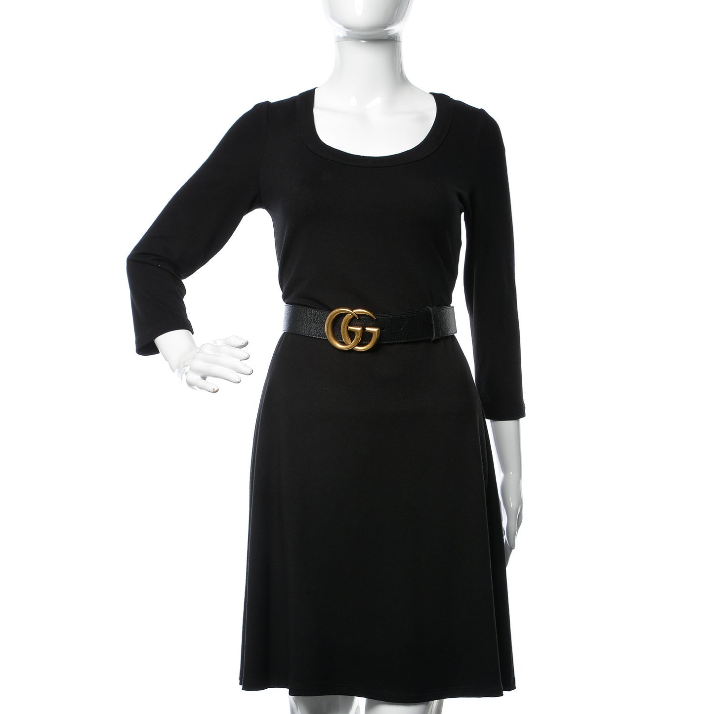 Textured Calfskin Double G 40mm Belt 90 36 Black