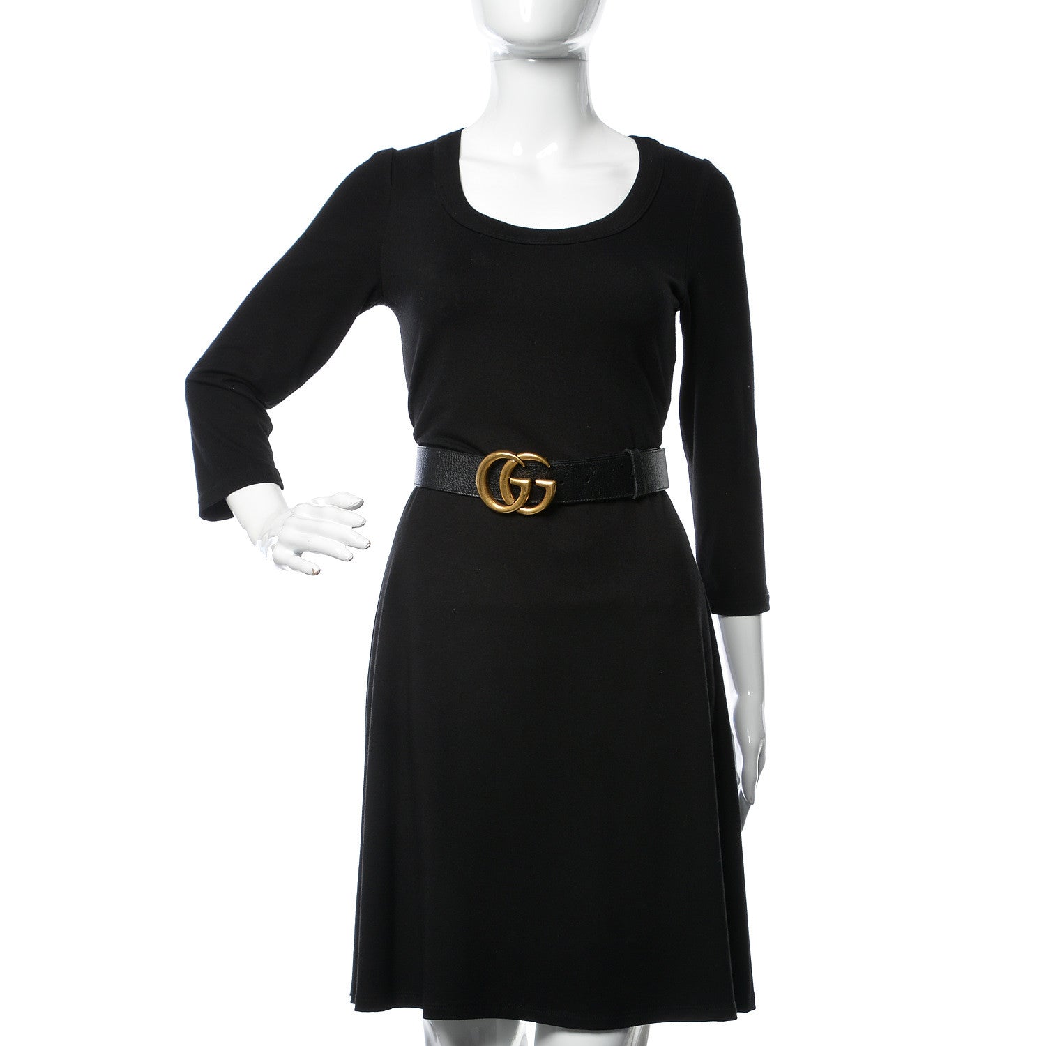 Gucci Textured Calfskin Double G 40mm Belt 90 36 Black 2 of 7