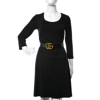 Gucci Textured Calfskin Double G 40mm Belt 90 36 Black 2 of 7