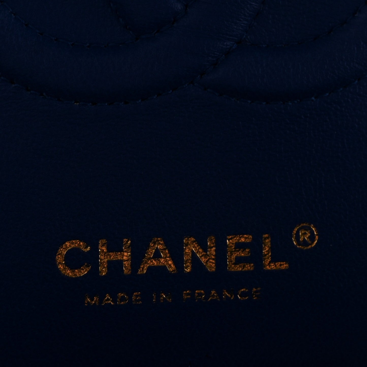 Iridescent Caviar Quilted Medium Double Flap Blue