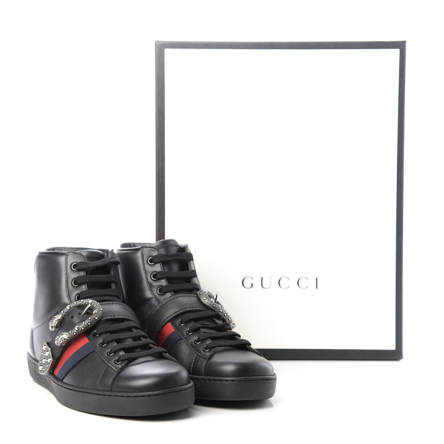 Calfskin Ayers Web Mens Dionysus High Top Sneakers 8.5 Black