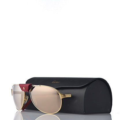 Cartier Santos Dumont Aviator Sunglasses Gold 9 of 9