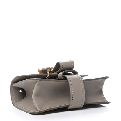 Chloe Shiny Goatskin Calfskin Aby Chain Shoulder Bag Motty Grey 3 of 4