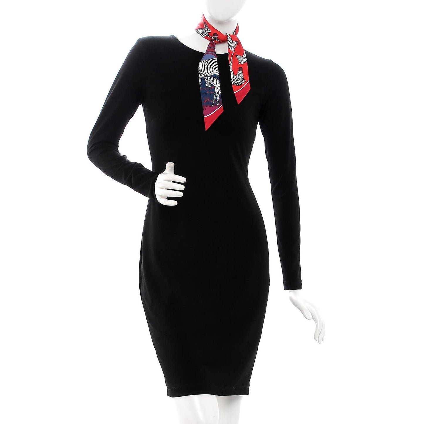 Silk Les Zebres Twilly Rouge Bleu Noir