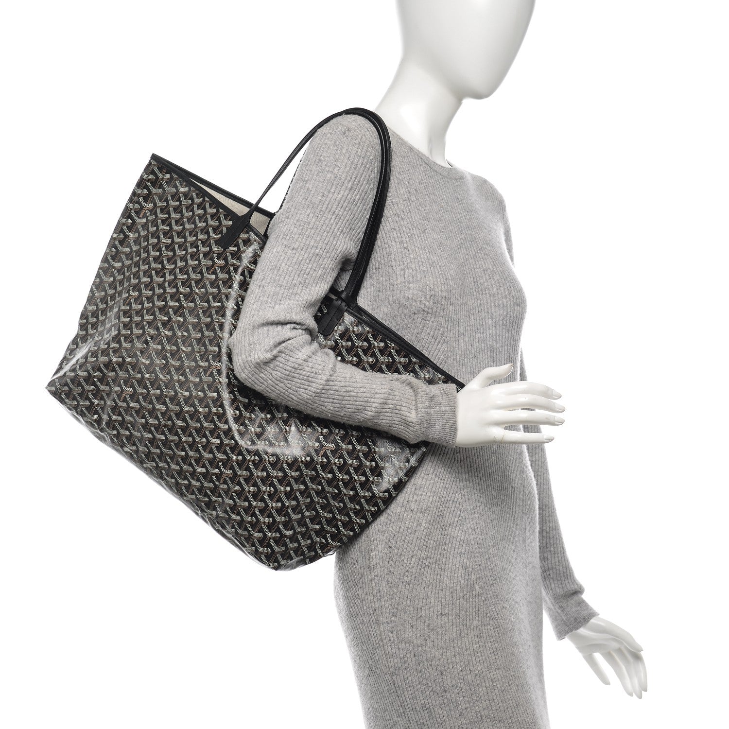 Goyard Goyardine Saint Louis GM Black 9 of 14