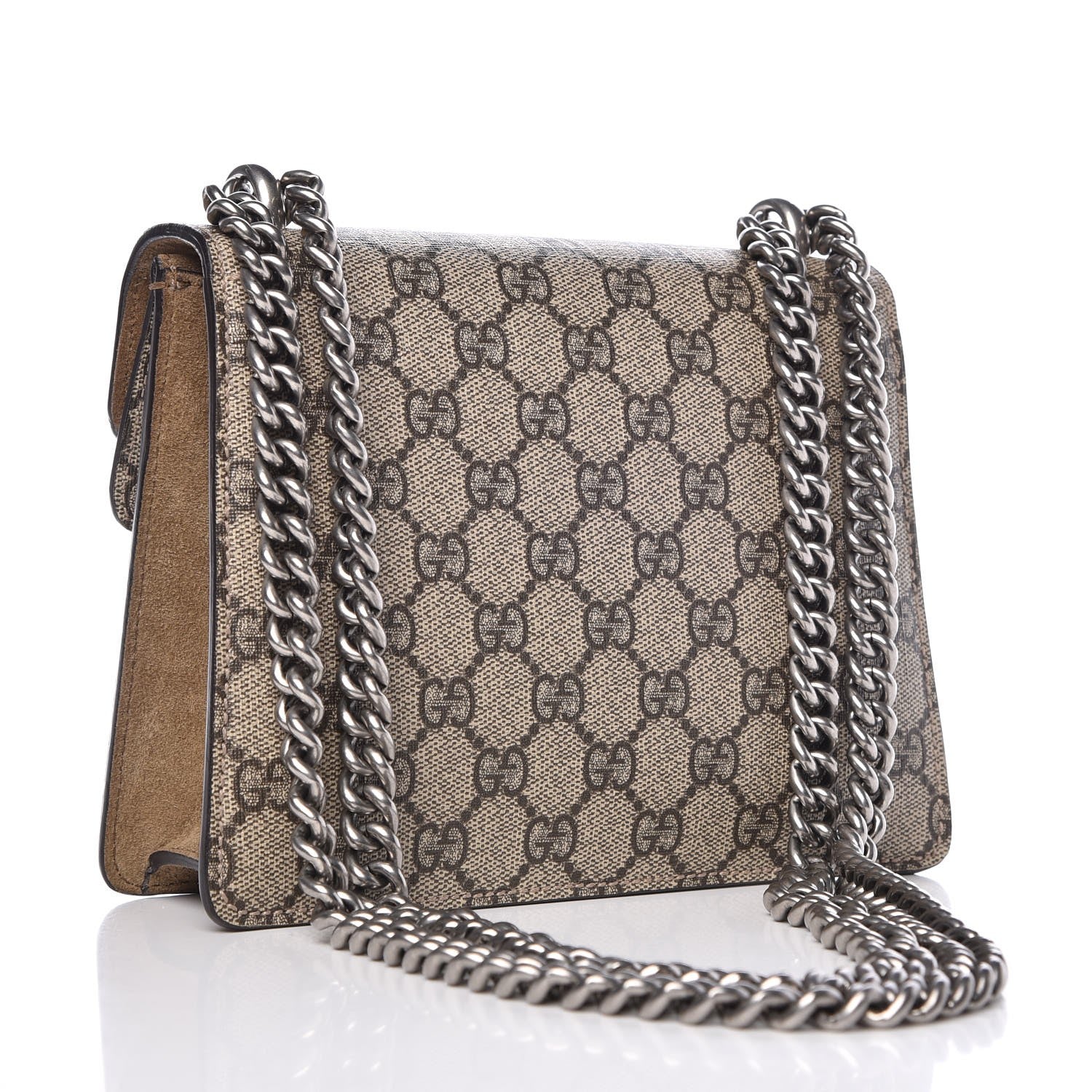 Gucci GG Supreme Monogram Mini Dionysus Shoulder Bag Taupe 4 of 10