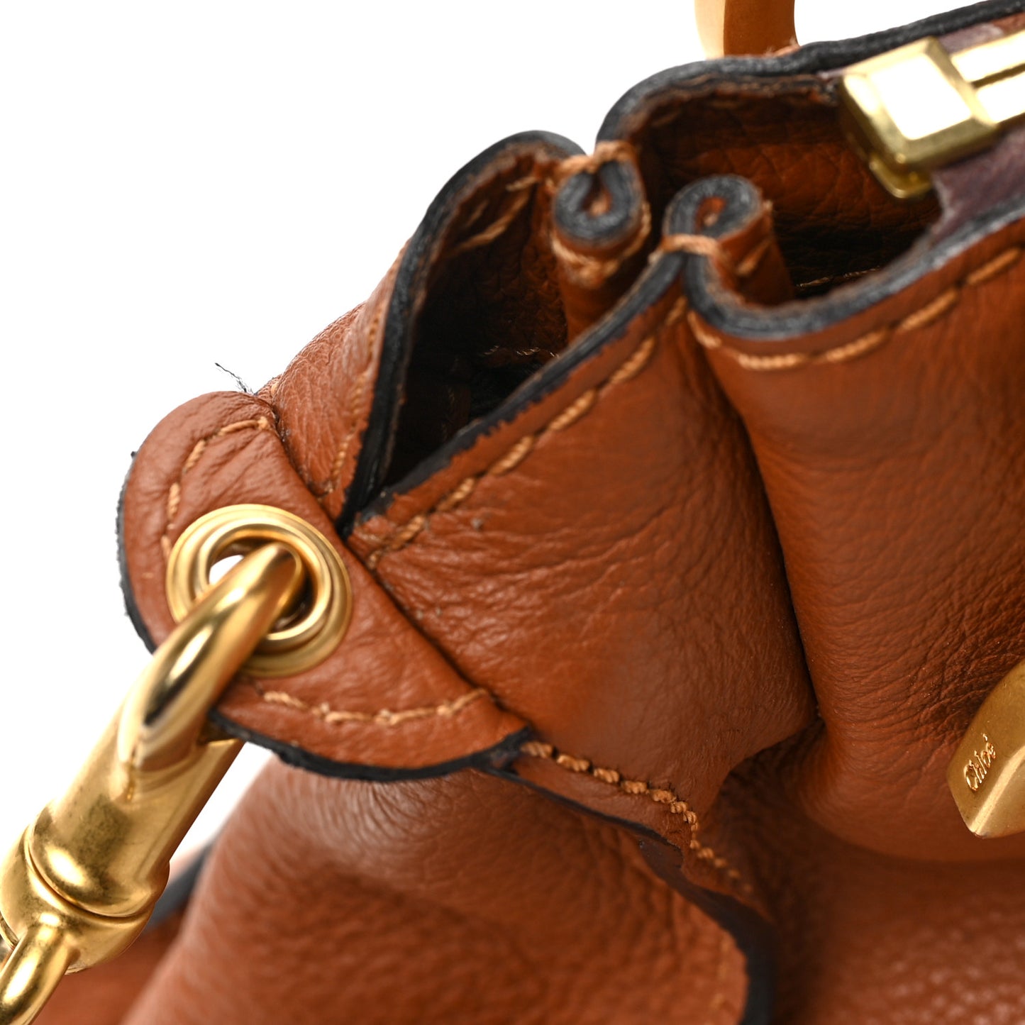 Calfskin Medium Marcie Satchel Tan