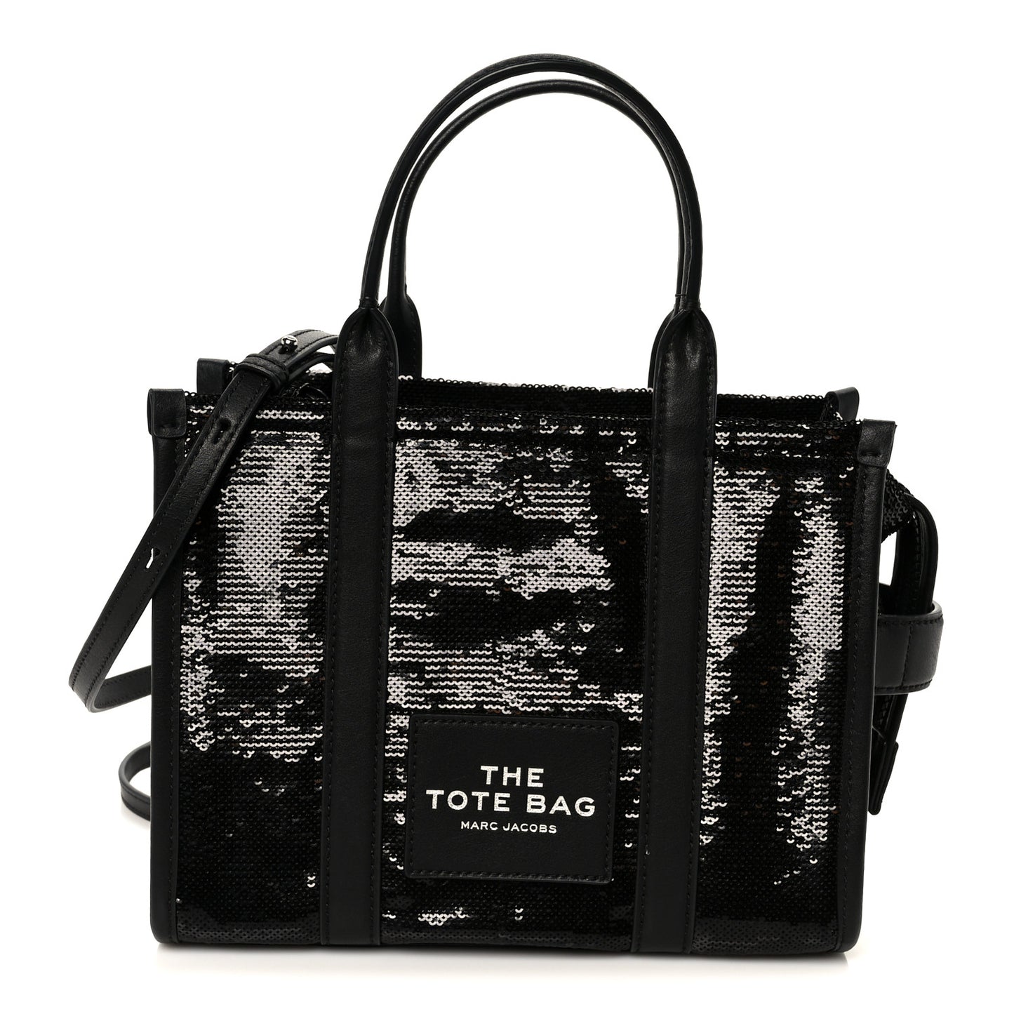 Sequin Small The Tote Bag Black