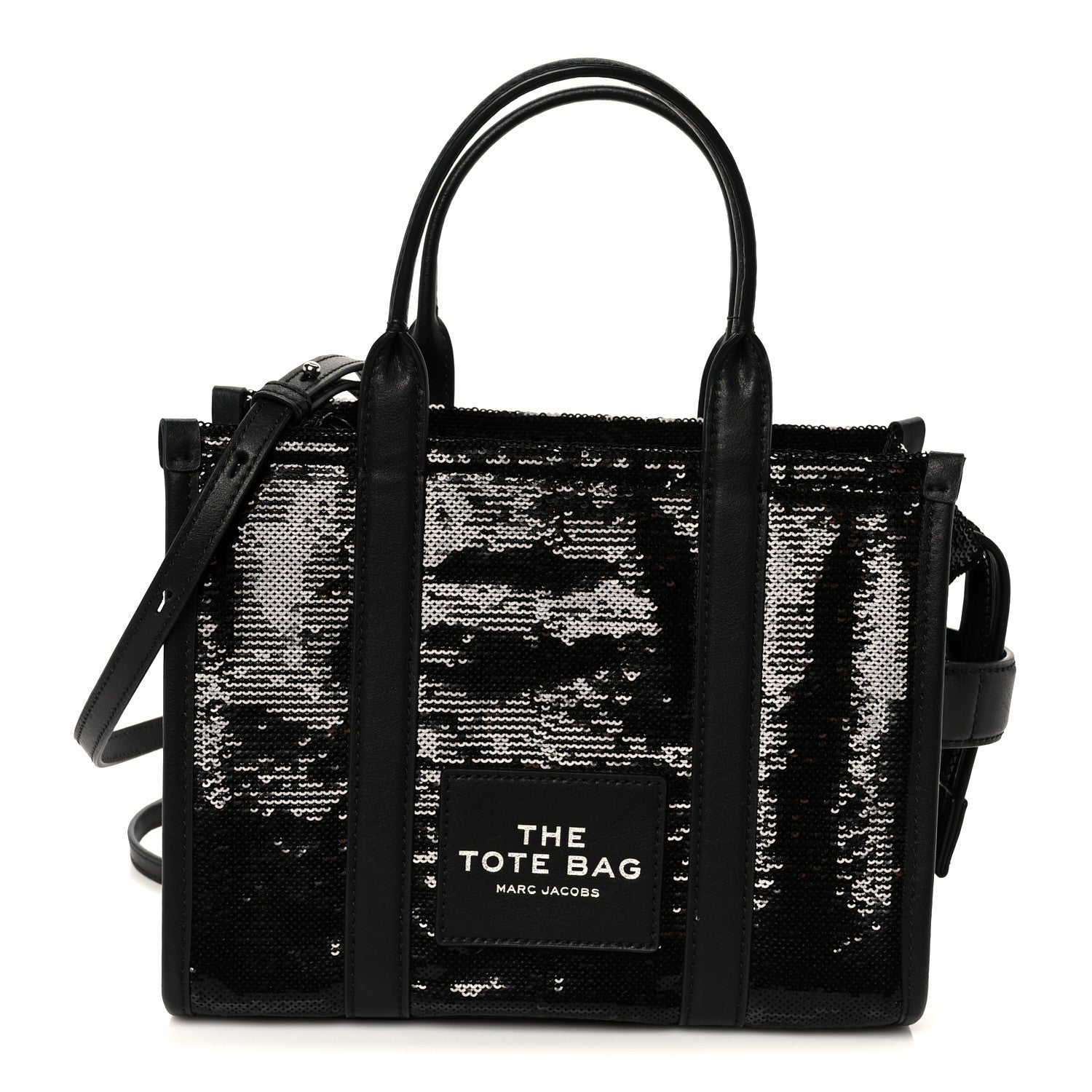 Marc Jacobs Sequin Small The Tote Bag Black 1 of 11