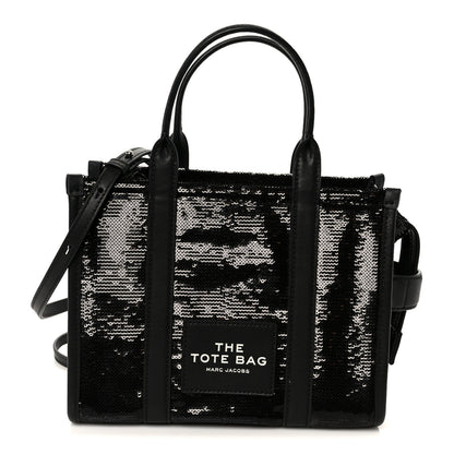 Marc Jacobs Sequin Small The Tote Bag Black 1 of 11