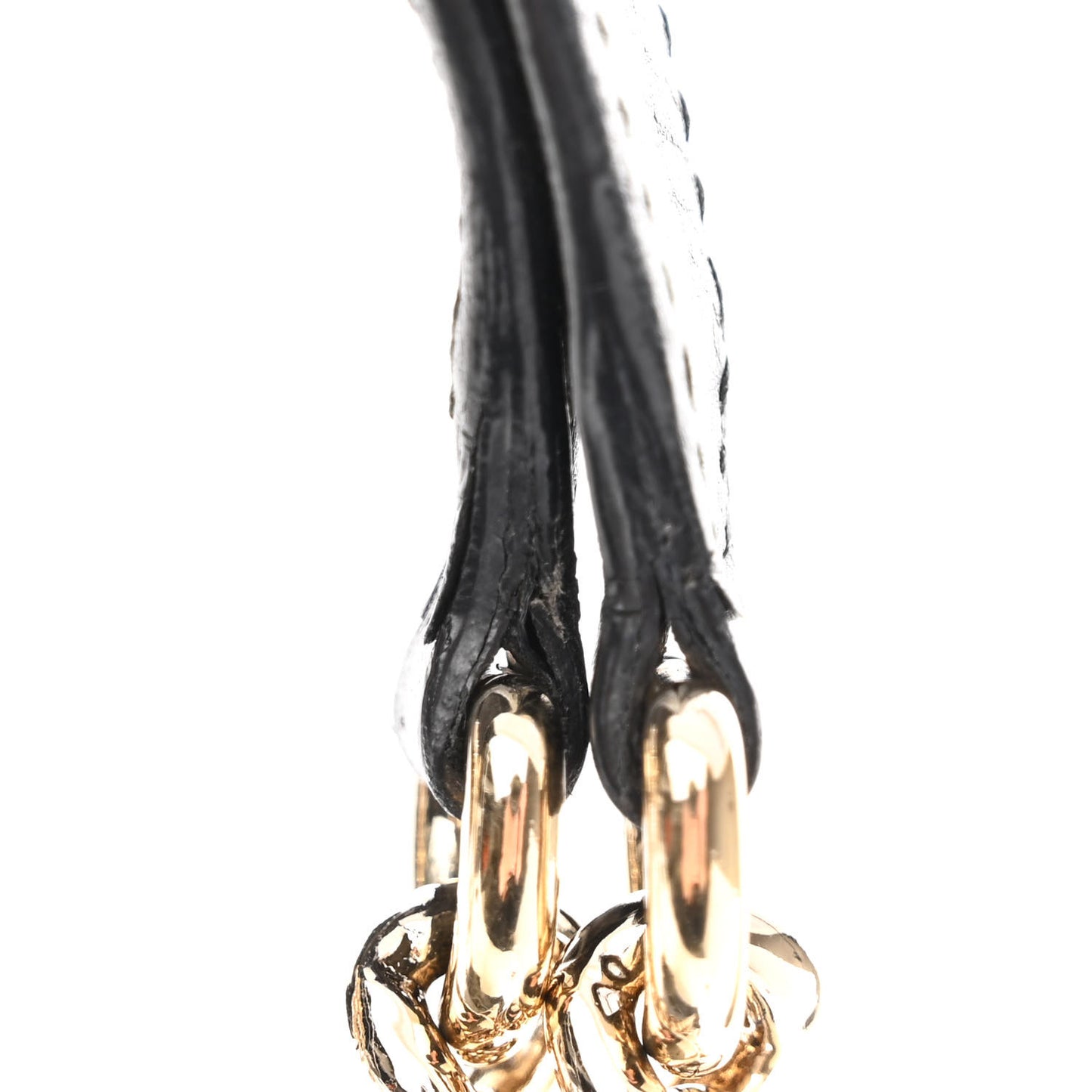 Pebbled Calfskin Medium Soho Chain Shoulder Bag Black