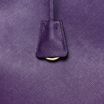 Prada Saffiano Lux Large Tote Iris 9 of 11