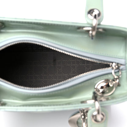 Christian Dior Patent Cannage Medium Lady Dior Blue Alcier 5 of 10