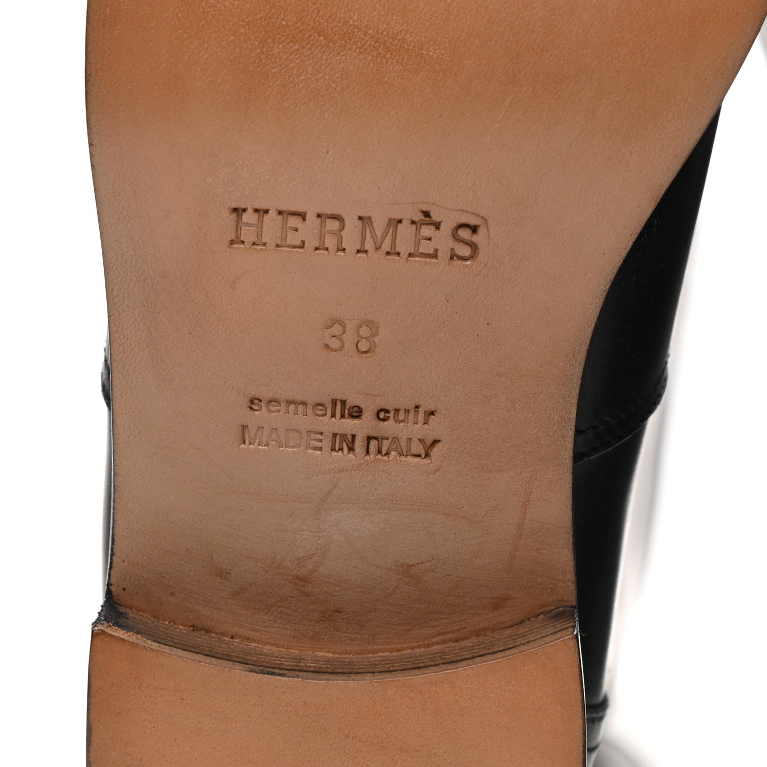 Hermes Box Calfskin Equestrian Land Boots 38 Black 6 of 8