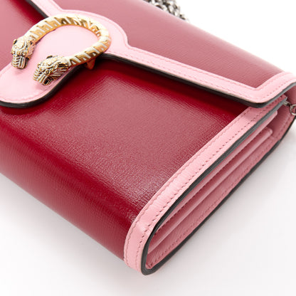 Gucci Azalea Calfskin Enamel Mini Dionysus Chain Wallet New Cherry Red Wild Rose Off White 11 of 12