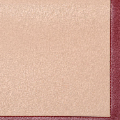 Celine Smooth Lambskin Frame Evening Chain Clutch Ruby Nude 12 of 13