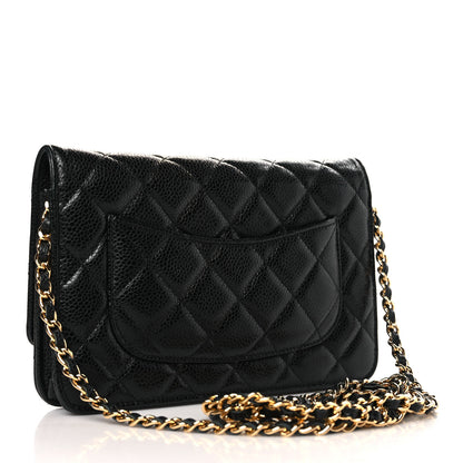 Chanel Caviar Quilted Wallet on Chain WOC Black 3 of 9
